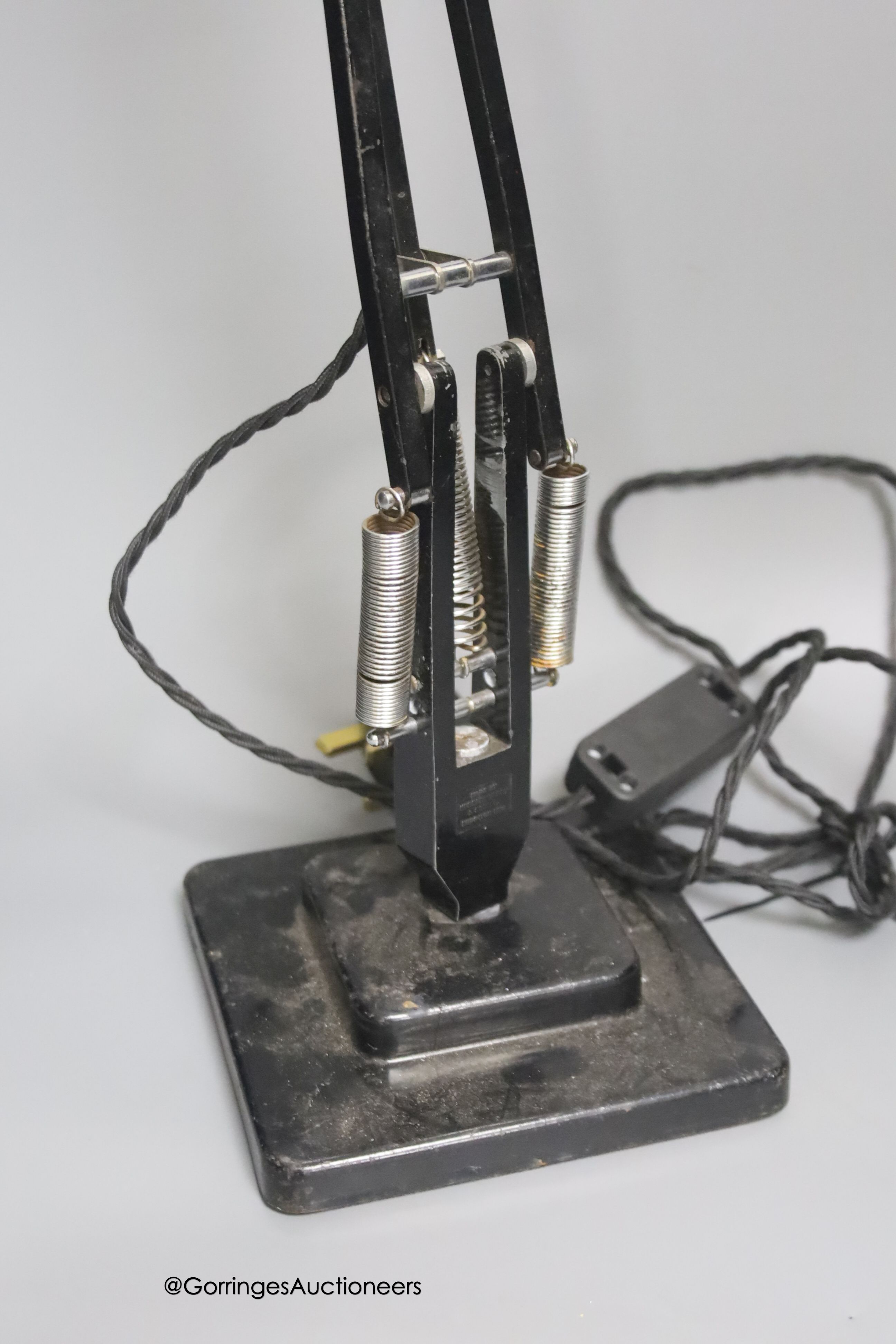 An Anglepoise painted metal desk lamp, by Herbert Terry